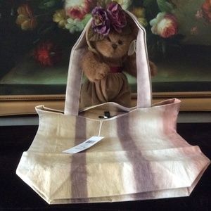 NWT Eileen Fisher Natural Dyed Organic Cotton Canvas Tote bag Shoulder Bag